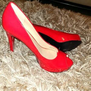 Red Guess Heels